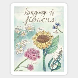 Language of Flowers Sticker